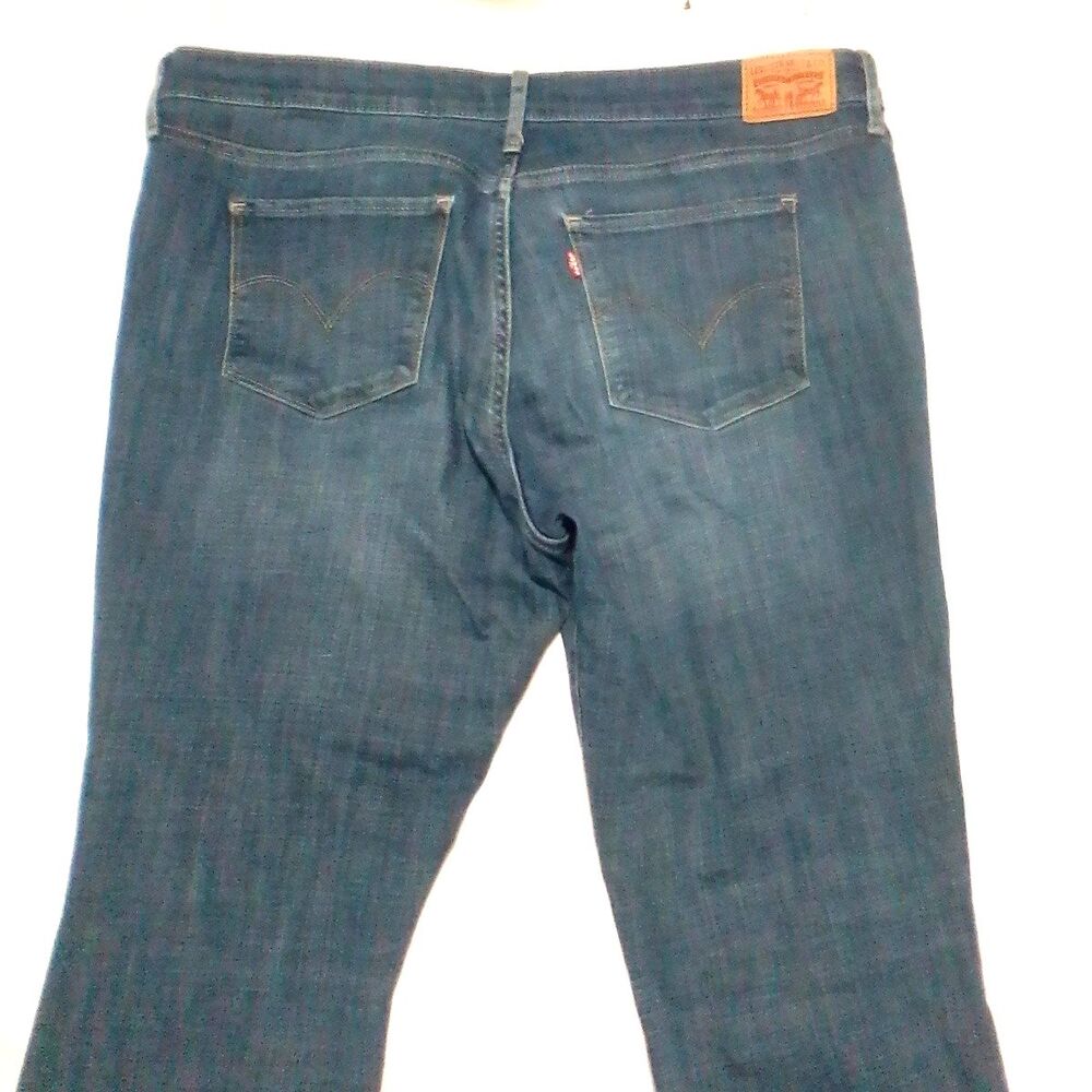 LEVIS 315 SHAPING BOOTCUT JEANS WOMENS SZ 34/32 BLUE DENIM STRETCH CASUAL PANTs - Picture 5 of 16